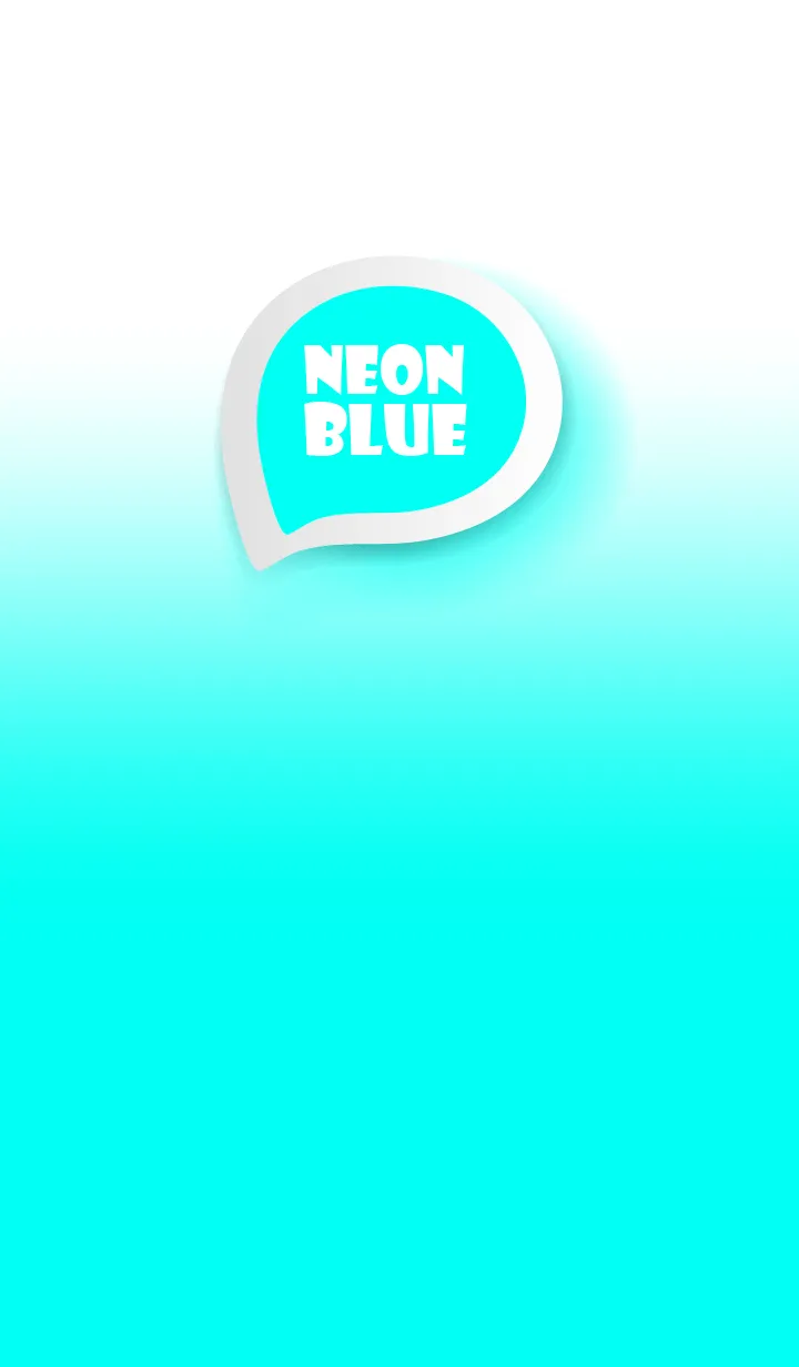 [LINE着せ替え] Neon Blue on White Theme (JP)の画像1