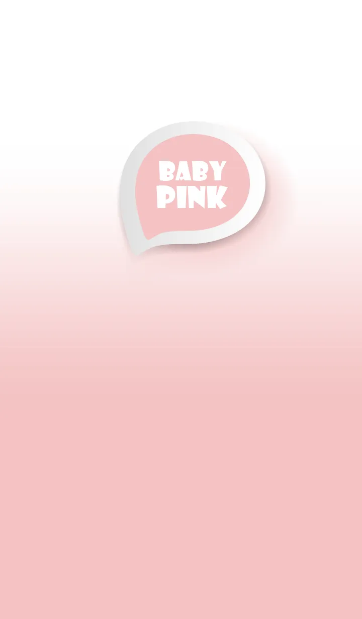 [LINE着せ替え] Baby Pink on White Theme (JP)の画像1