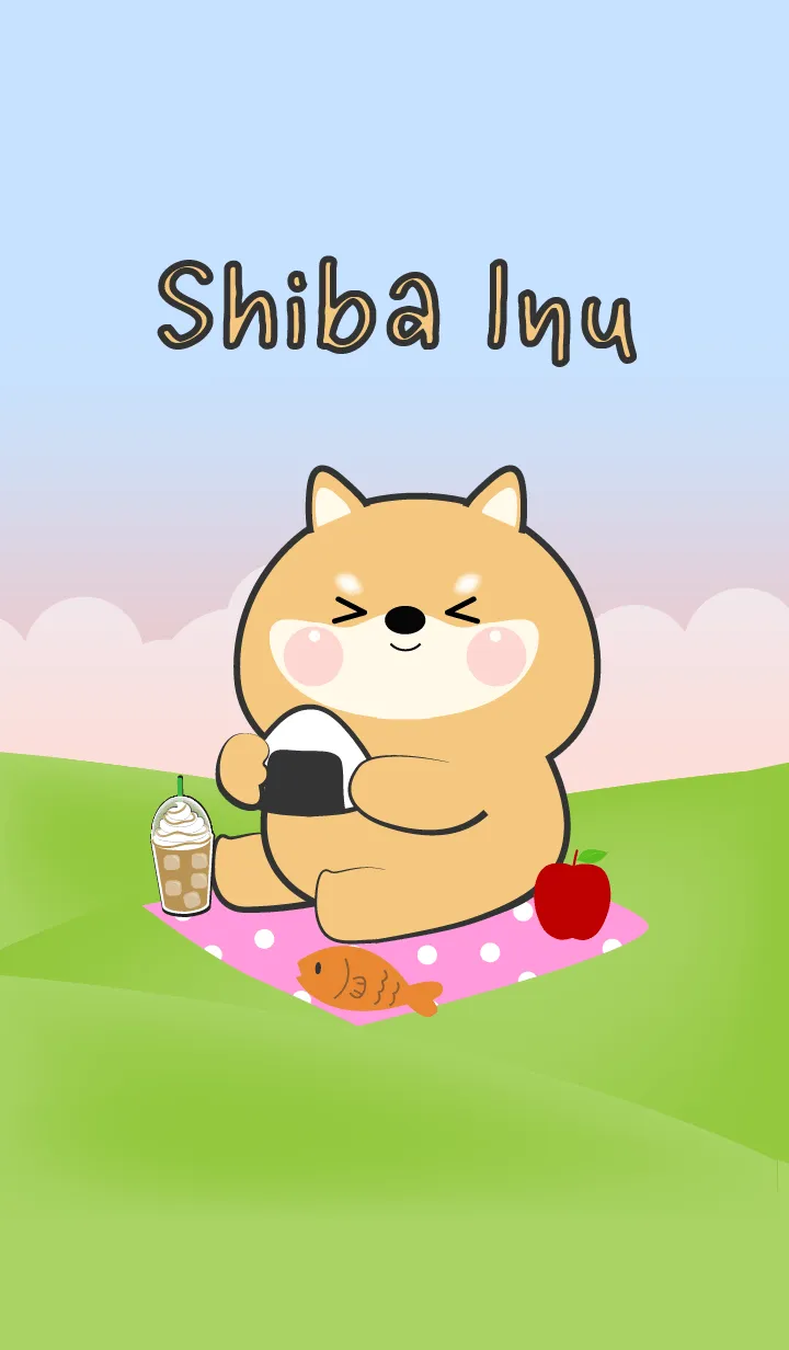 [LINE着せ替え] Picnic Cute Shiba Inu Theme (JP)の画像1