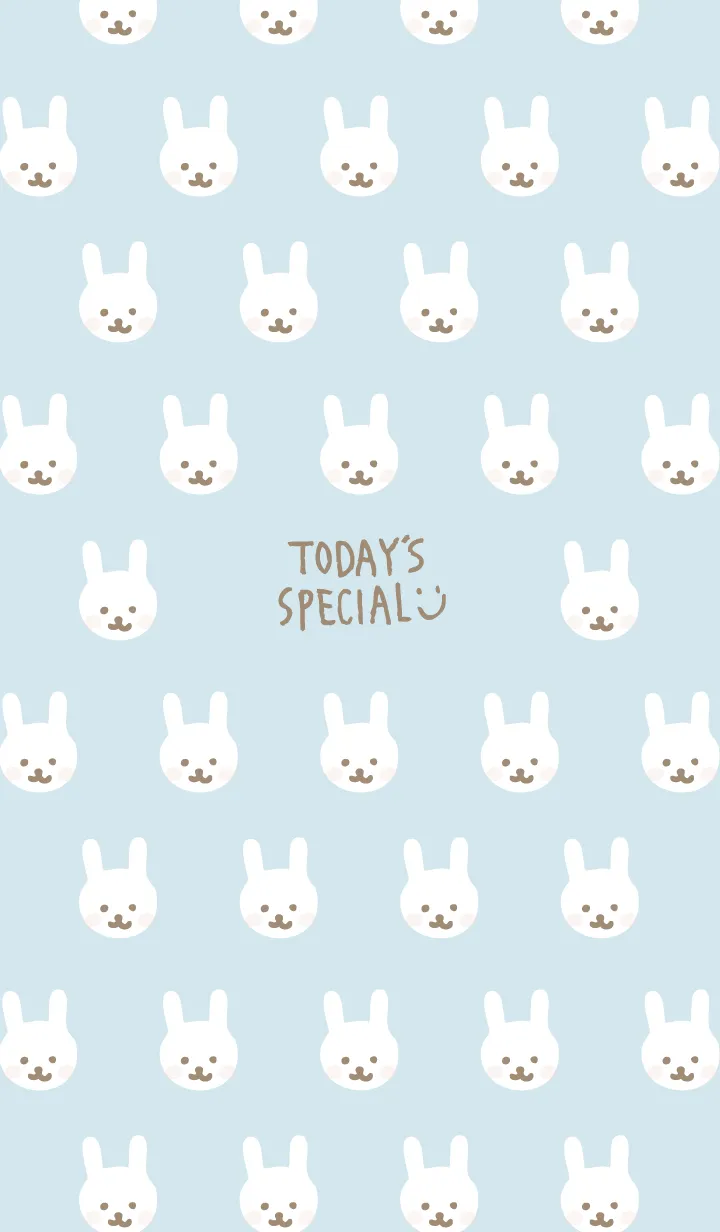 [LINE着せ替え] うさちゃん たくさん ブルー3の画像1