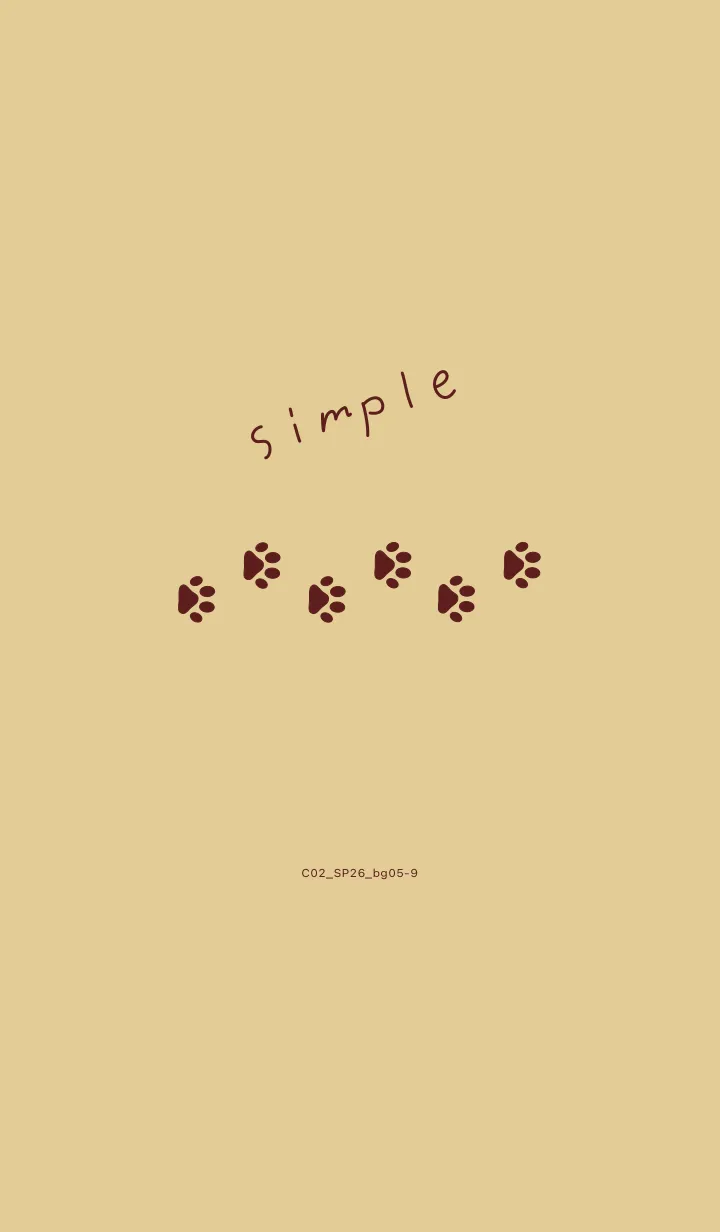 [LINE着せ替え] C02.26_ベージュ5-9の画像1