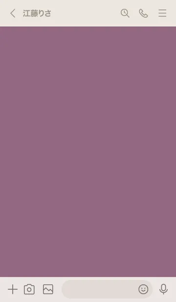 [LINE着せ替え] くすみ2カラー パープルの画像3