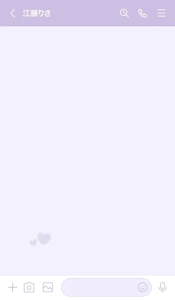 [LINE着せ替え] ハートのらくがき(くすみパープル)の画像3