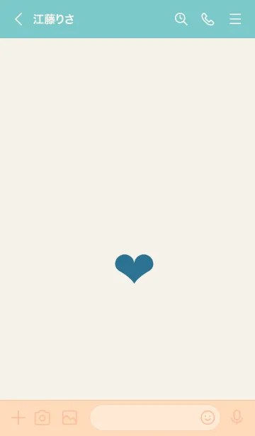 [LINE着せ替え] シンプルミニハート 52の画像3