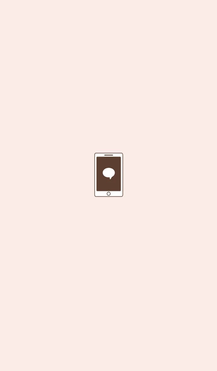 [LINE着せ替え] SIMPLE SMARTPHONE[BROWN01]の画像1