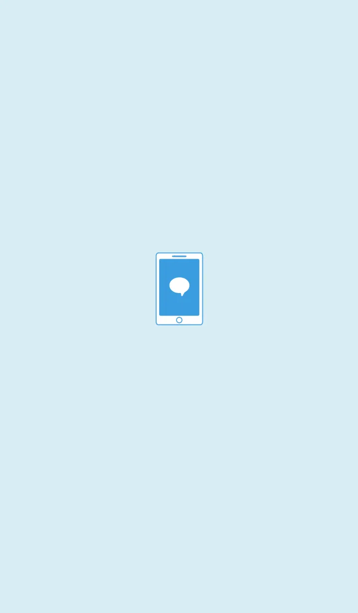 [LINE着せ替え] SIMPLE SMARTPHONE[BLUE02]の画像1