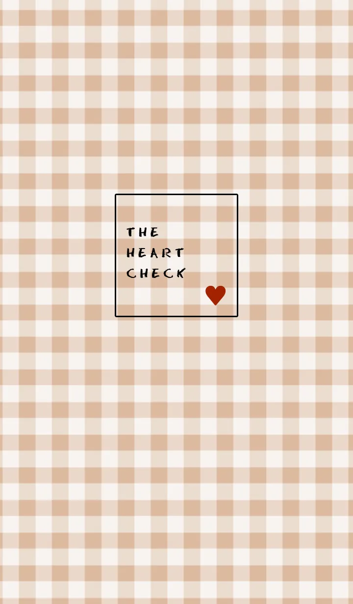 [LINE着せ替え] ザ ハート チェック 86の画像1