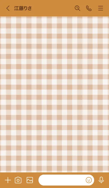 [LINE着せ替え] ザ ハート チェック 86の画像3