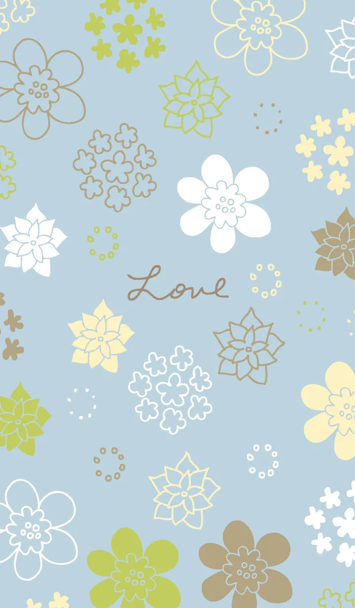 [LINE着せ替え] 北欧風花々2の画像1