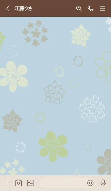 [LINE着せ替え] 北欧風花々2の画像3