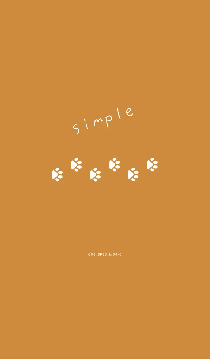 [LINE着せ替え] C03.26_ブラウン4-6の画像1