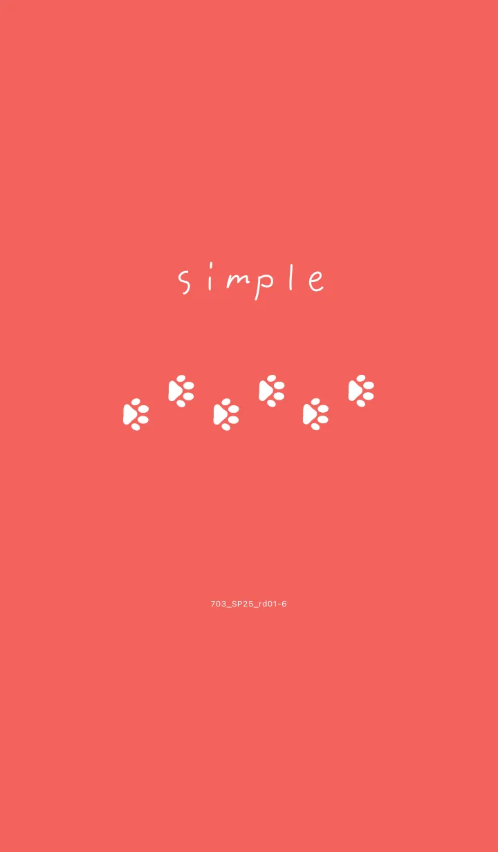 [LINE着せ替え] 703.25_レッド1-6の画像1