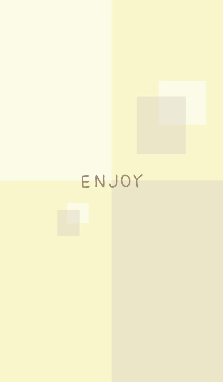 [LINE着せ替え] 白とベージュの四角23の画像1