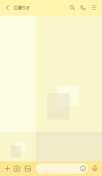 [LINE着せ替え] 白とベージュの四角23の画像3