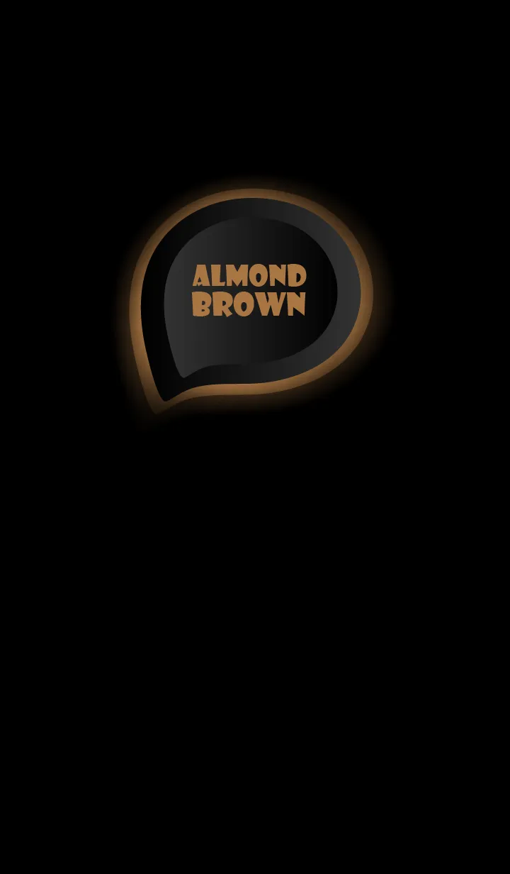 [LINE着せ替え] Almond Brown on Black Theme (JP)の画像1