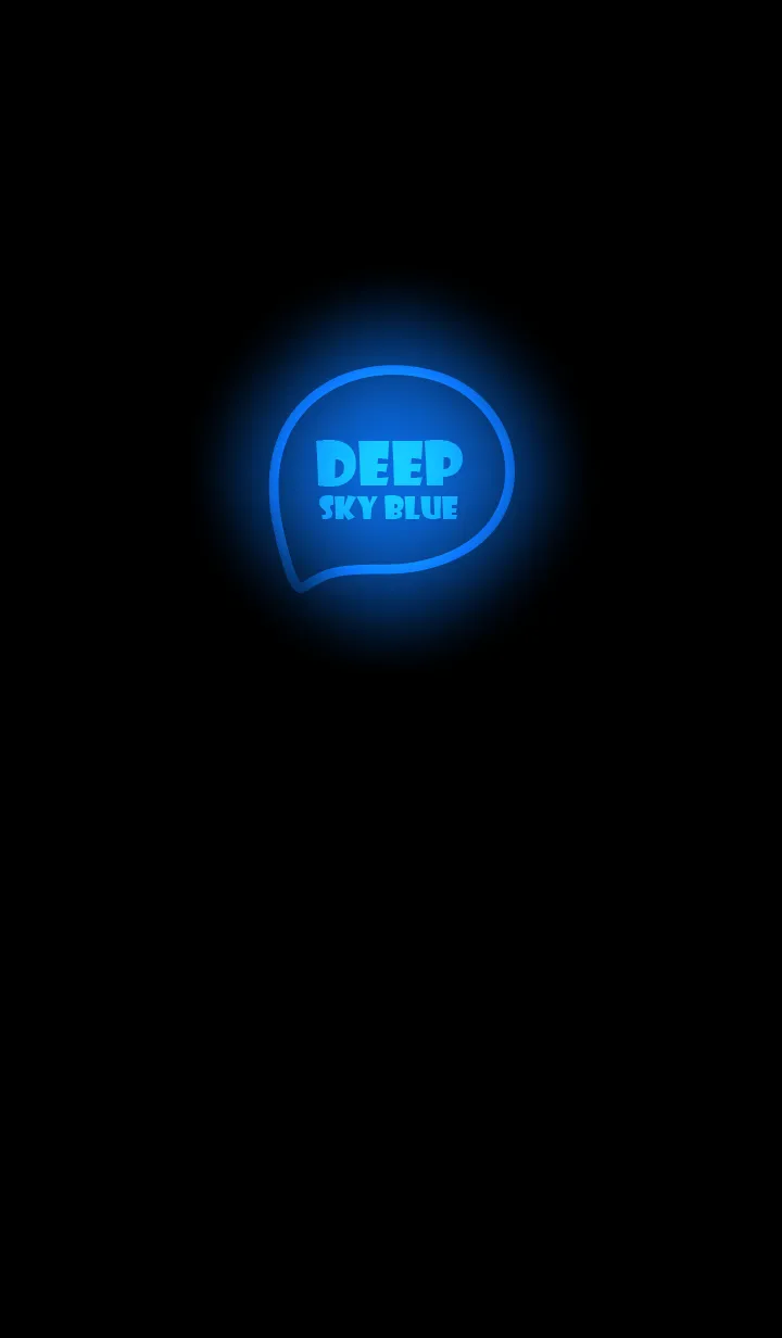 [LINE着せ替え] Deep Sky Blue  Neon Theme Ver.10 (JP)の画像1