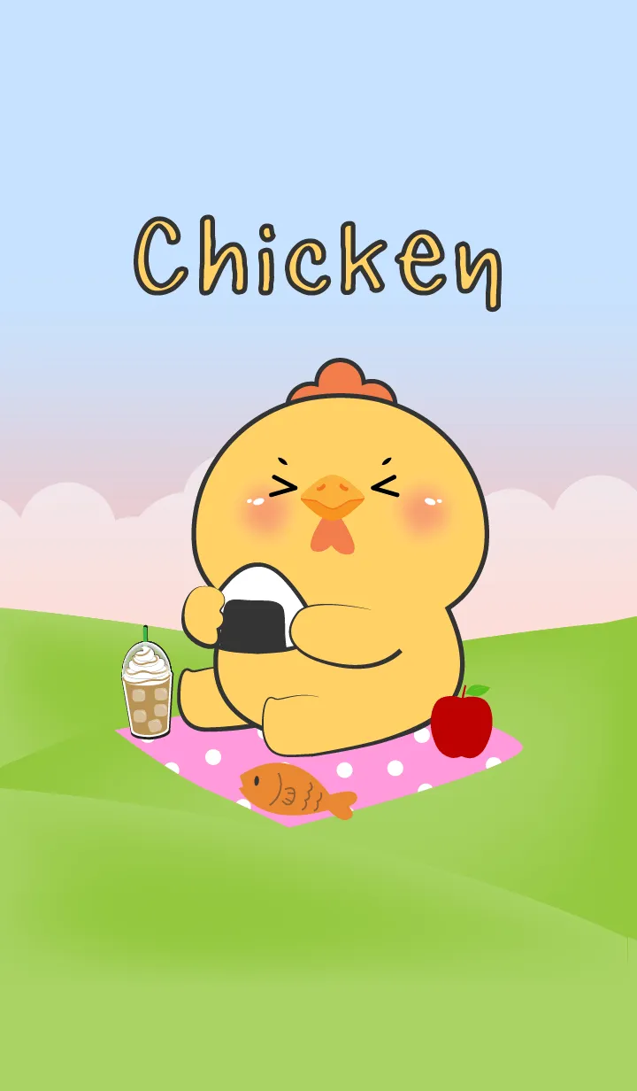 [LINE着せ替え] Picnic Cute Chicken Theme (JP)の画像1