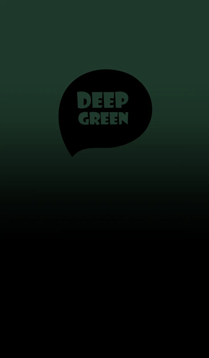 [LINE着せ替え] Black & Deep Green Theme (JP)の画像1