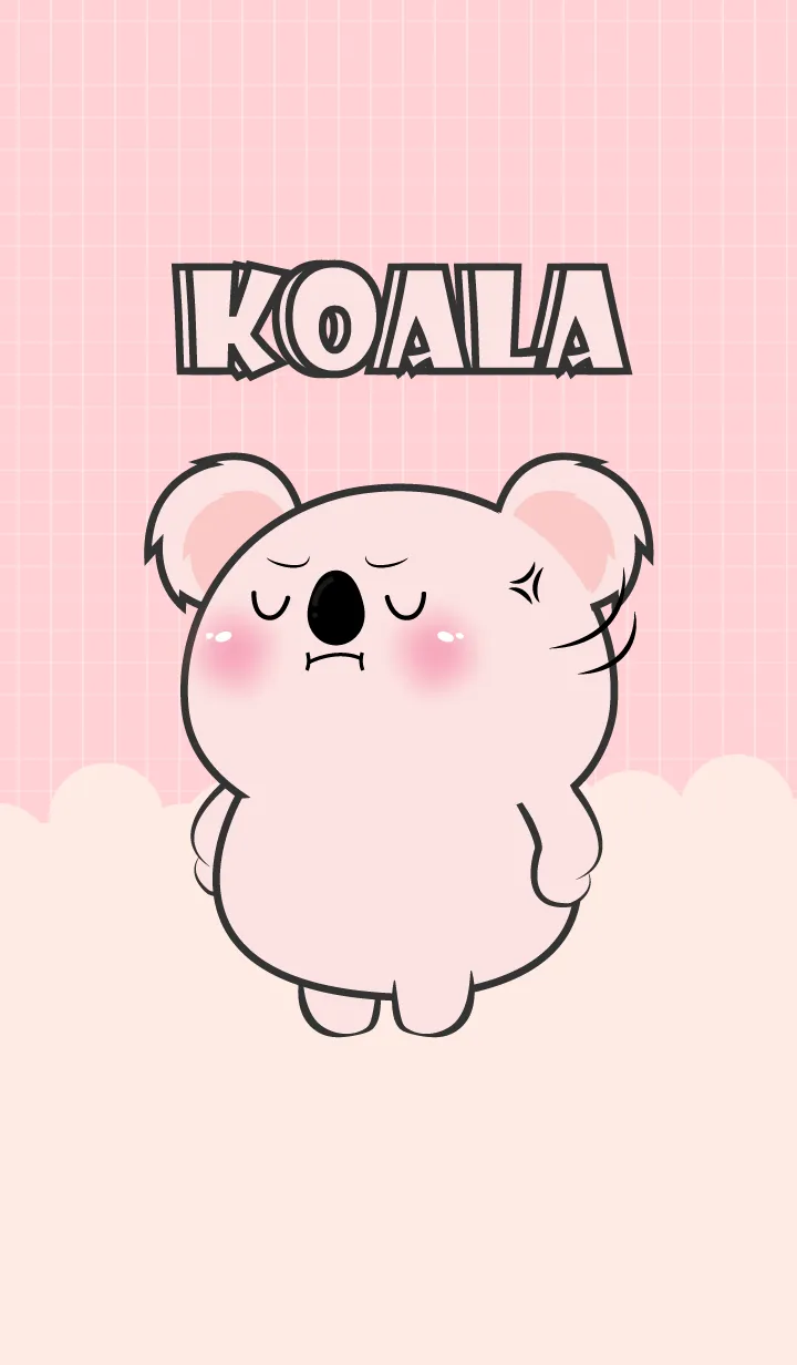 [LINE着せ替え] Little Angry Pink Koala Theme (JP)の画像1