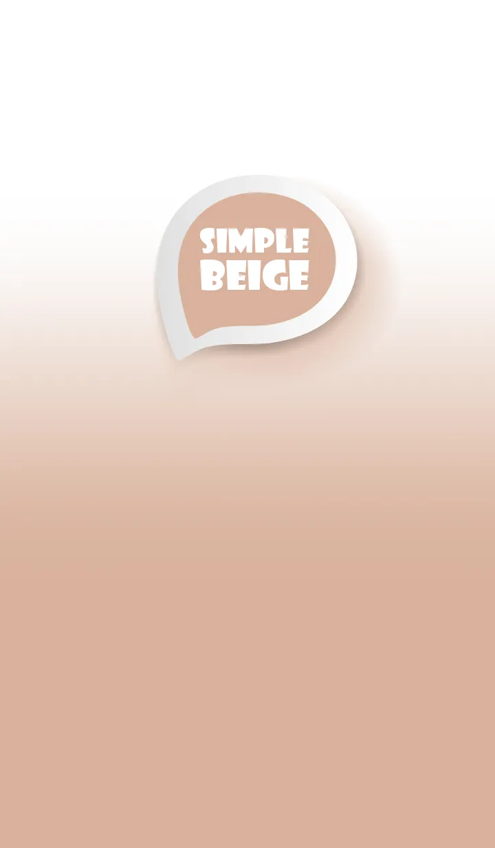 [LINE着せ替え] Beige on White Theme (JP)の画像1