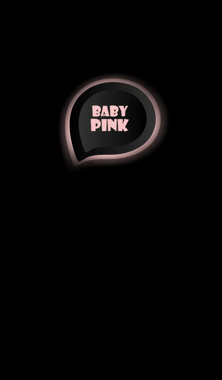 [LINE着せ替え] Baby Pink on Black Theme (JP)の画像1