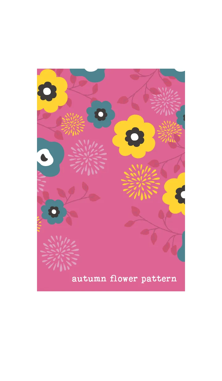 [LINE着せ替え] autumn flower pattern 2の画像1