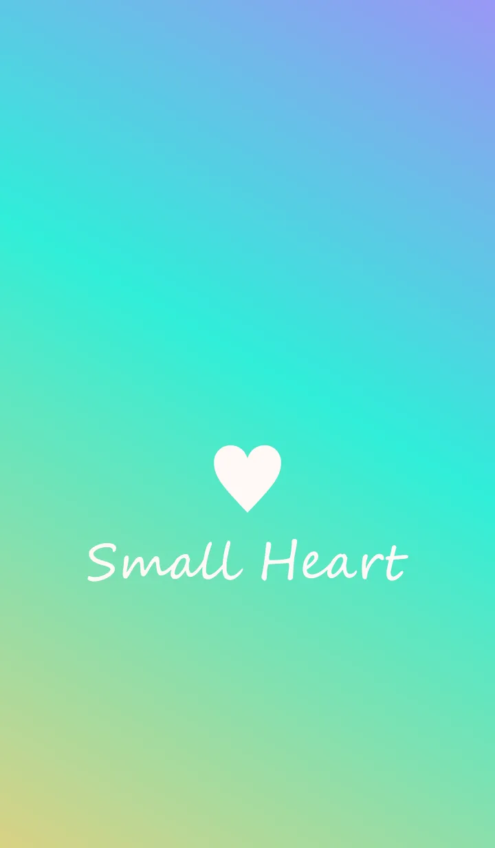 [LINE着せ替え] Small Heart *Yellow+Green+Purple*の画像1