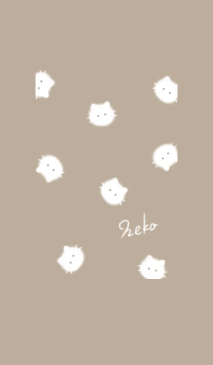 [LINE着せ替え] ～ふわふわな猫♥ブラウン12_1～の画像1