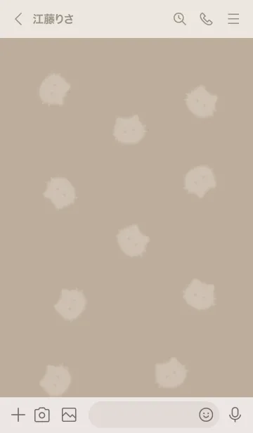 [LINE着せ替え] ～ふわふわな猫♥ブラウン12_1～の画像3