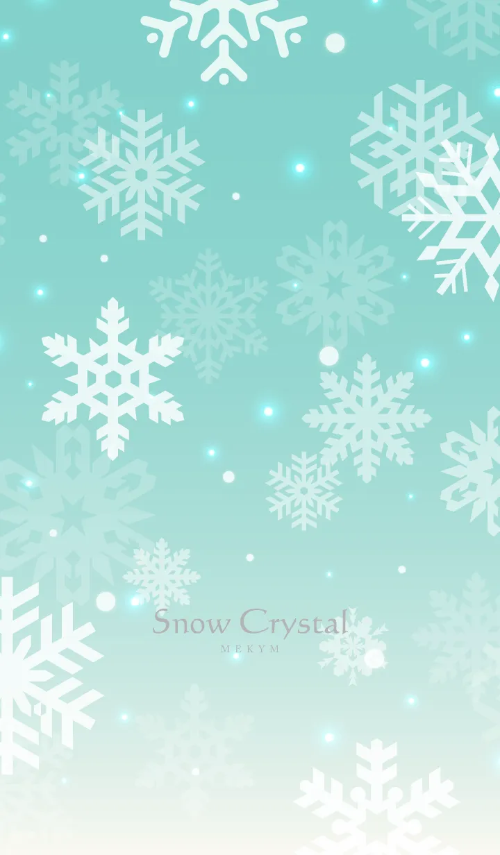 [LINE着せ替え] Snow Crystal-EMERALD GREENの画像1