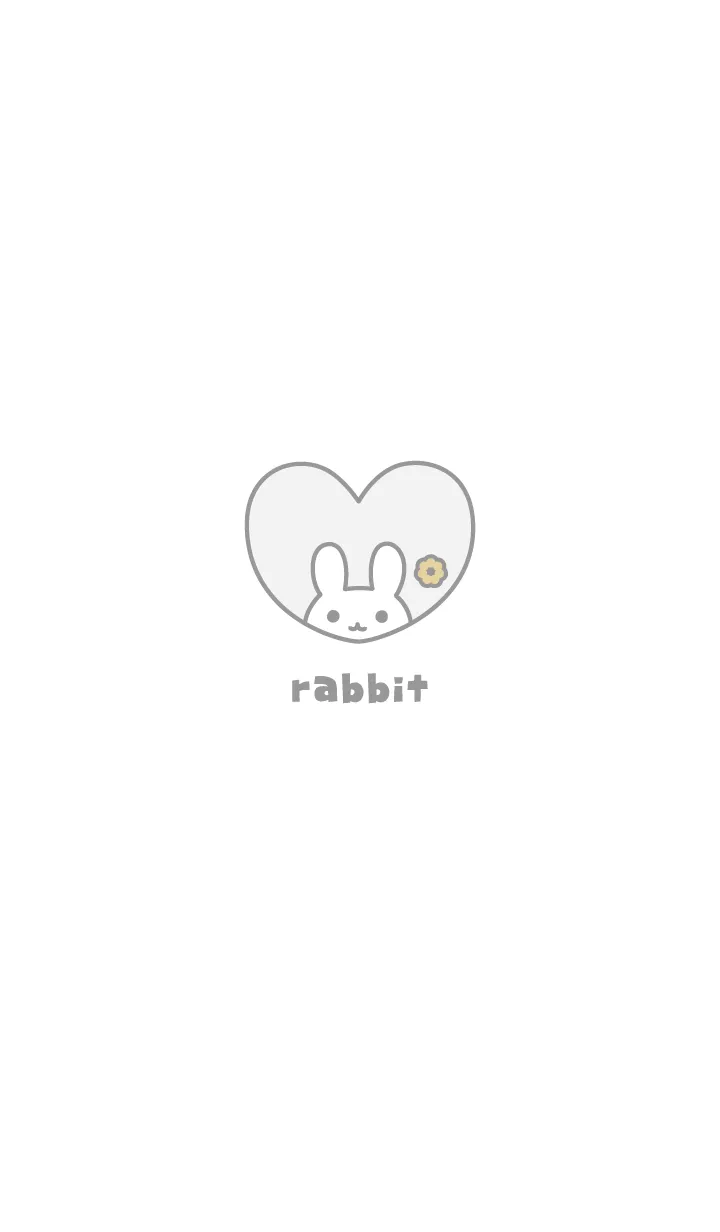 [LINE着せ替え] Rabbits Donut / Whiteの画像1