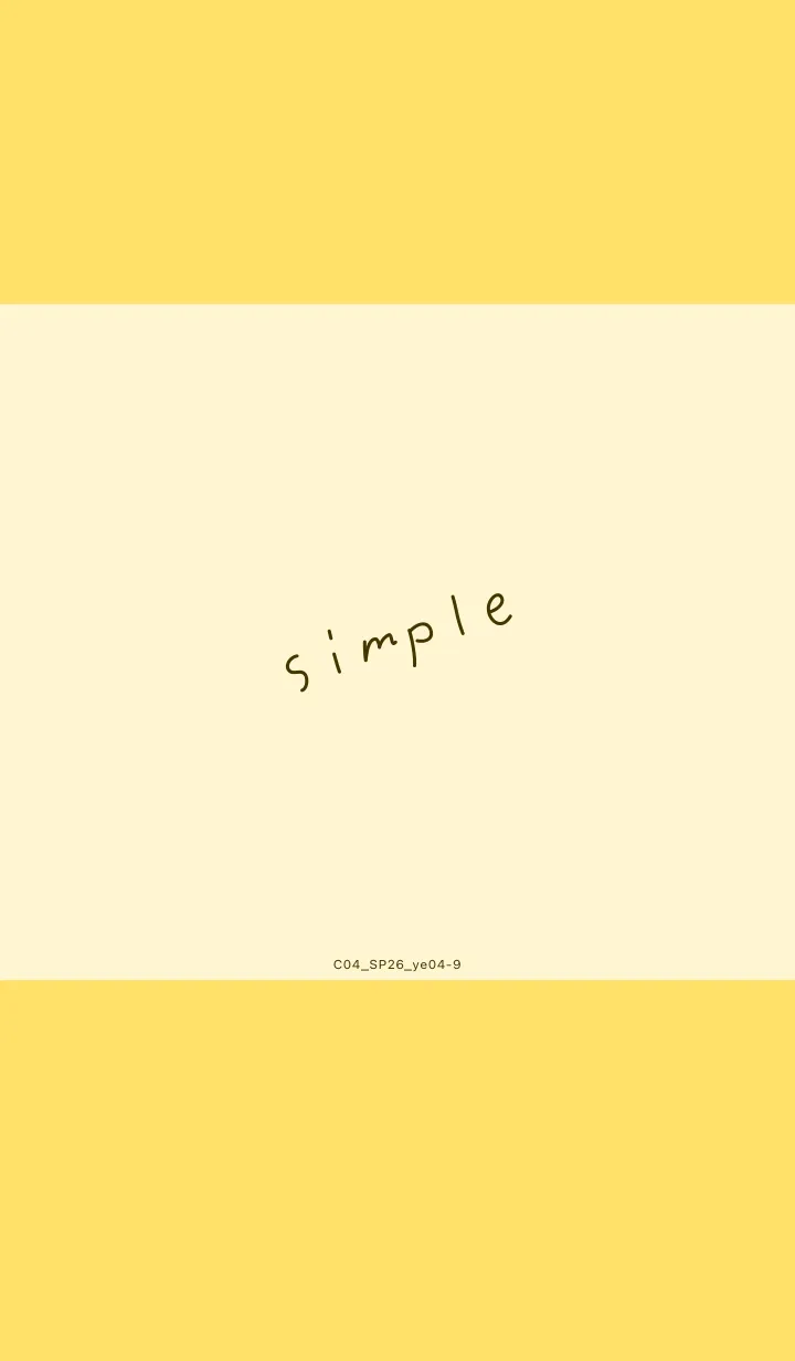 [LINE着せ替え] C04.26_イエロー4-9の画像1