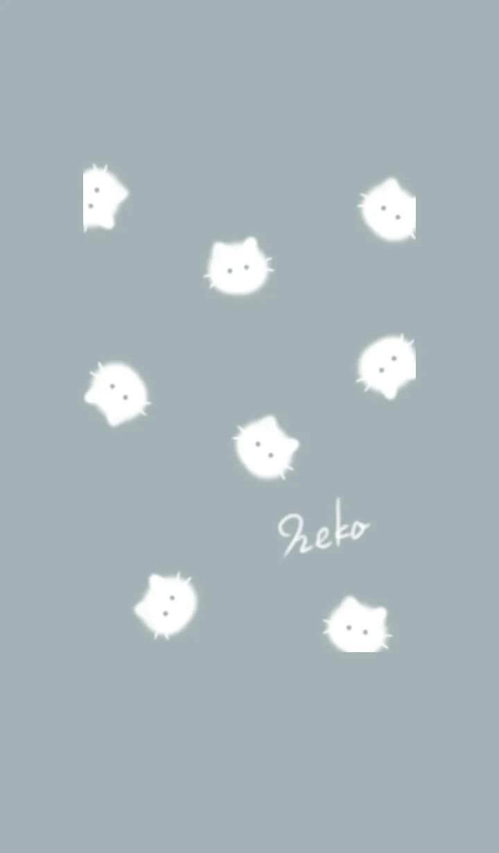 [LINE着せ替え] ～ふわふわな猫♥ブルーグレー15_1～の画像1