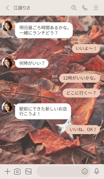 [LINE着せ替え] AutumnStar 01の画像4