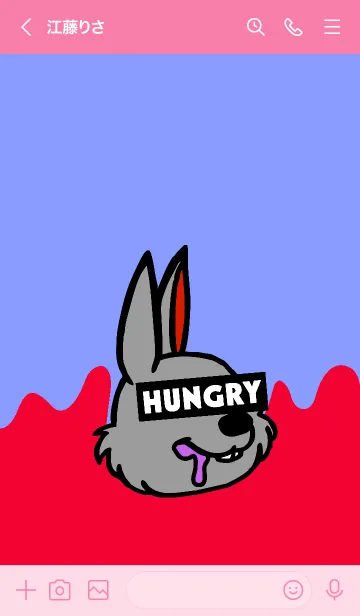 [LINE着せ替え] ハングリーラビット 53の画像3