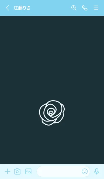 [LINE着せ替え] シンプル ローズ 66の画像3