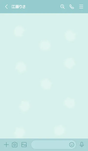 [LINE着せ替え] ～ふわふわな猫♥ミントグリーン22_1～の画像3