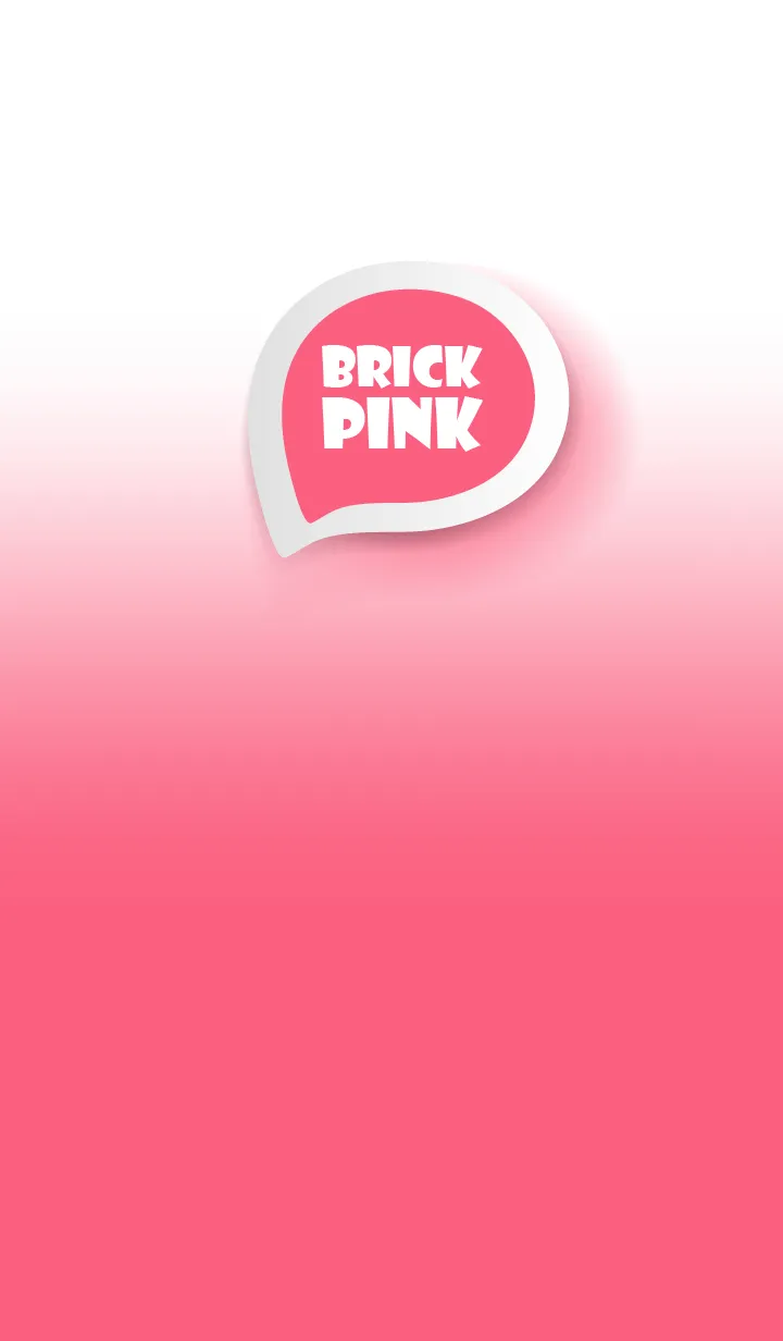 [LINE着せ替え] Brick Pink on White Theme (JP)の画像1