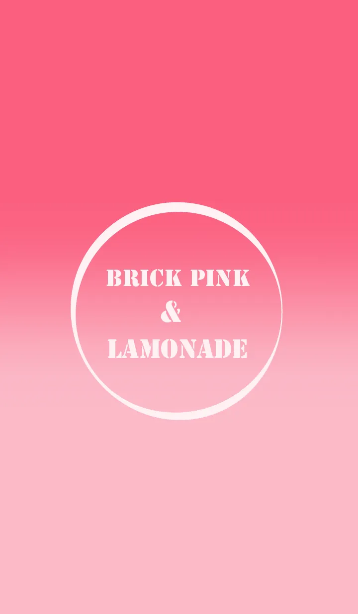 brick pink & lamonade Themeの着せ替えメイン画像