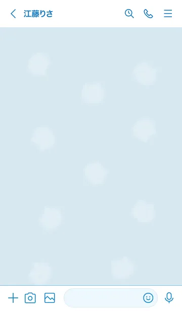 [LINE着せ替え] ～ふわふわな猫♥ブルー23_1～の画像3