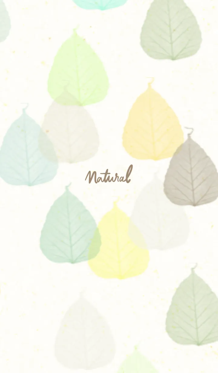 [LINE着せ替え] 葉っぱ 重ね 茶 緑7の画像1