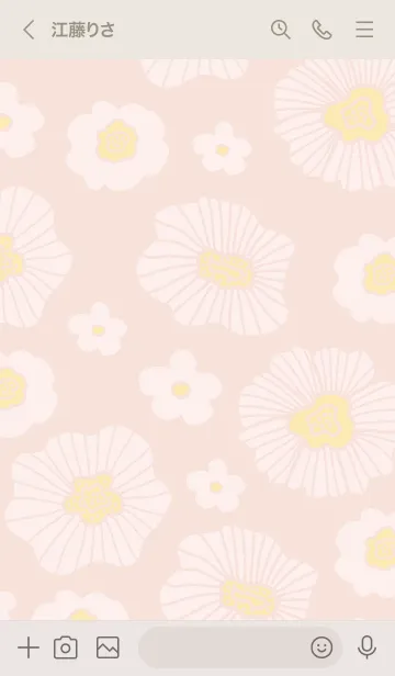 [LINE着せ替え] 白いお花たくさん22の画像3