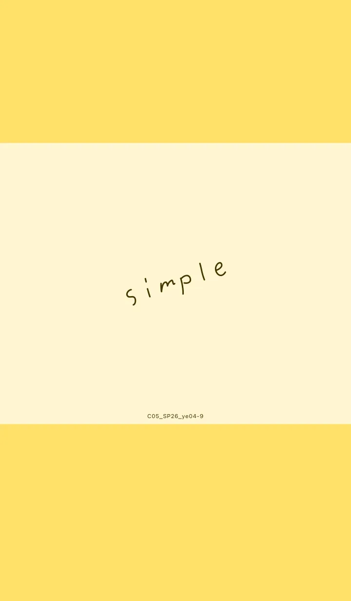 [LINE着せ替え] C05.26_イエロー4-9の画像1