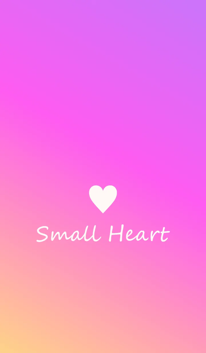 [LINE着せ替え] Small Heart *Yellow+Pink+Purple*の画像1