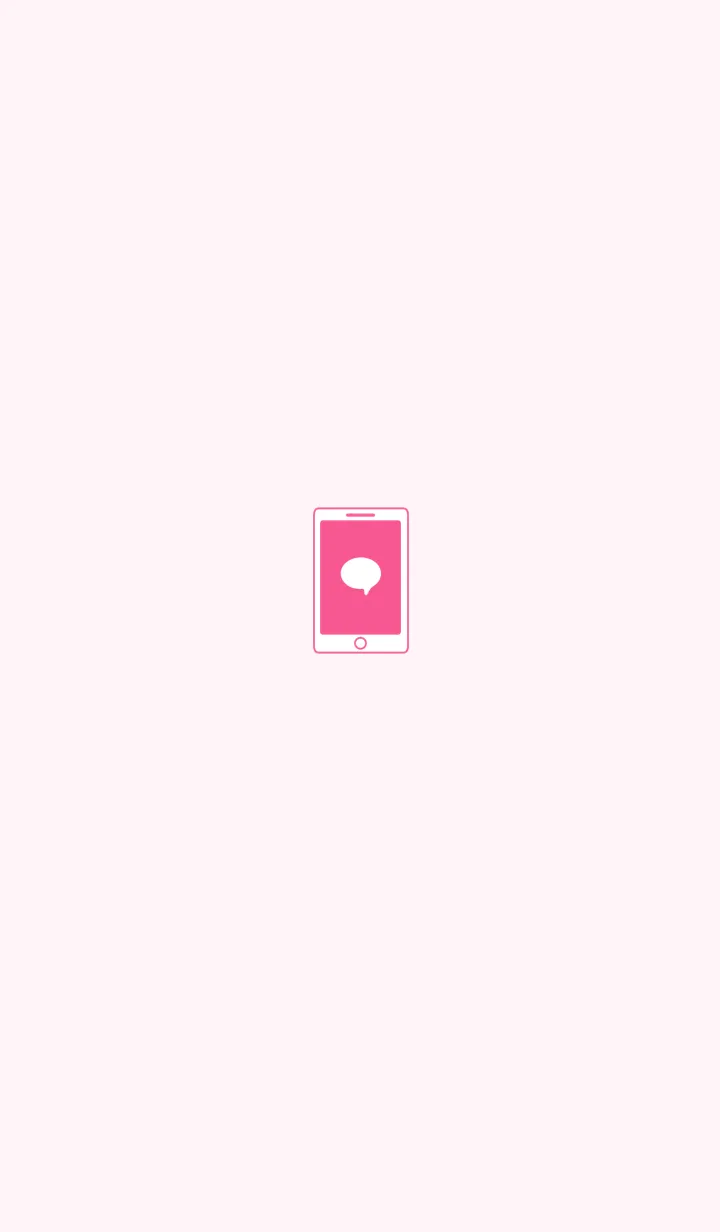 [LINE着せ替え] SIMPLE SMARTPHONE[PINK01]の画像1