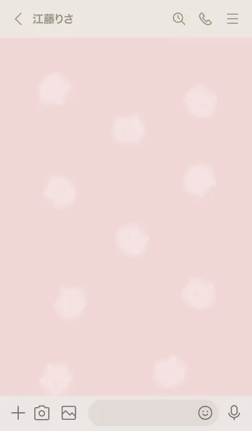 [LINE着せ替え] ～ふわふわな猫♥ピンク33_1～の画像3