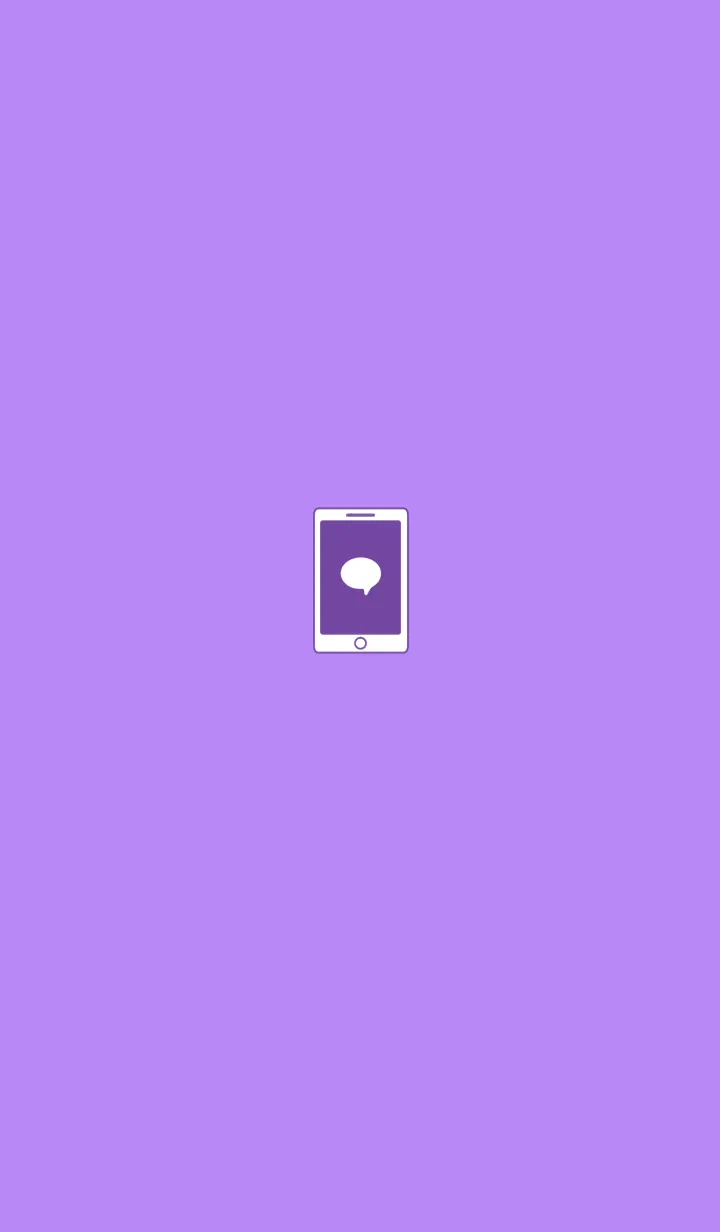 [LINE着せ替え] SIMPLE SMARTPHONE[PURPLE01]の画像1