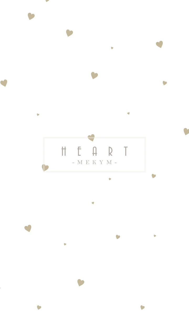 [LINE着せ替え] HEART-Beige.MEKYM 20の画像1