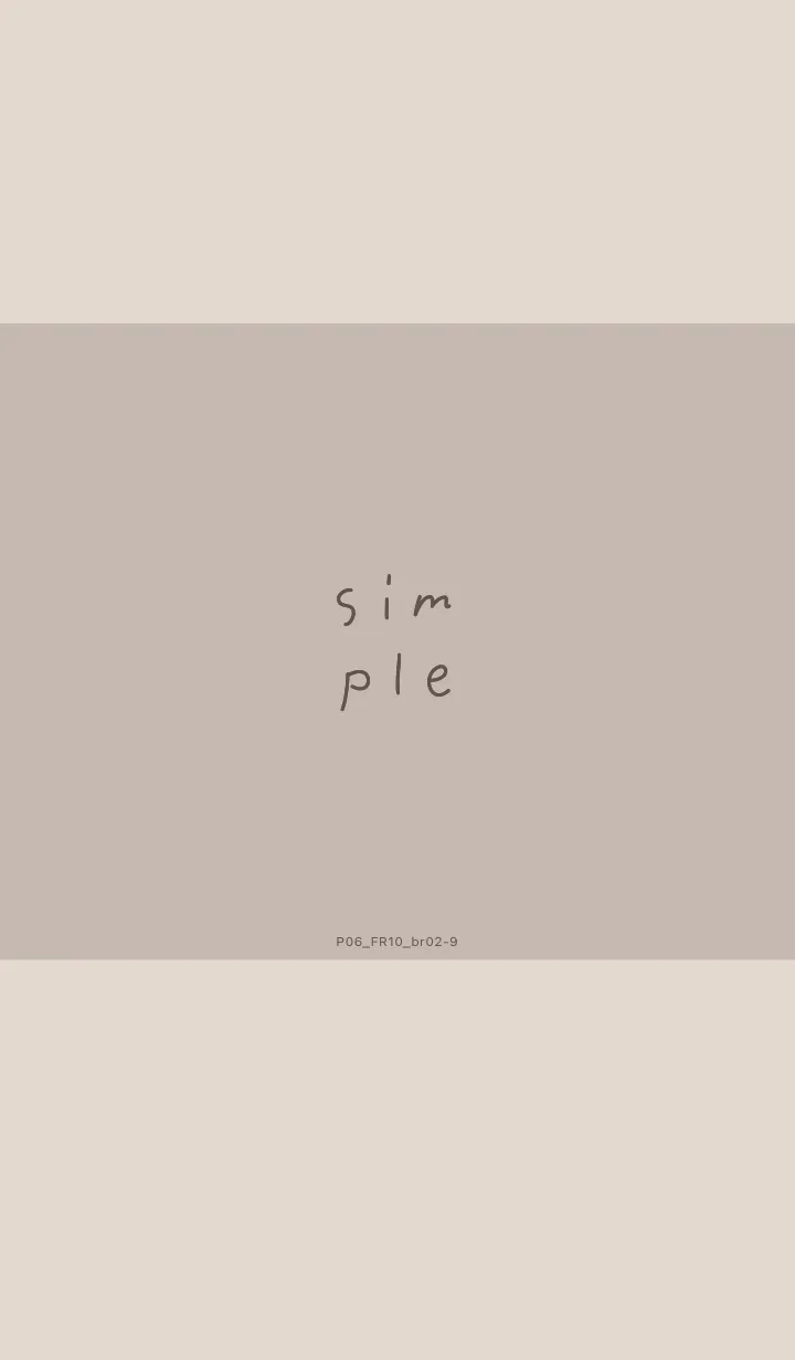 [LINE着せ替え] P06.10_ベージュ3 ブラウン2-9の画像1