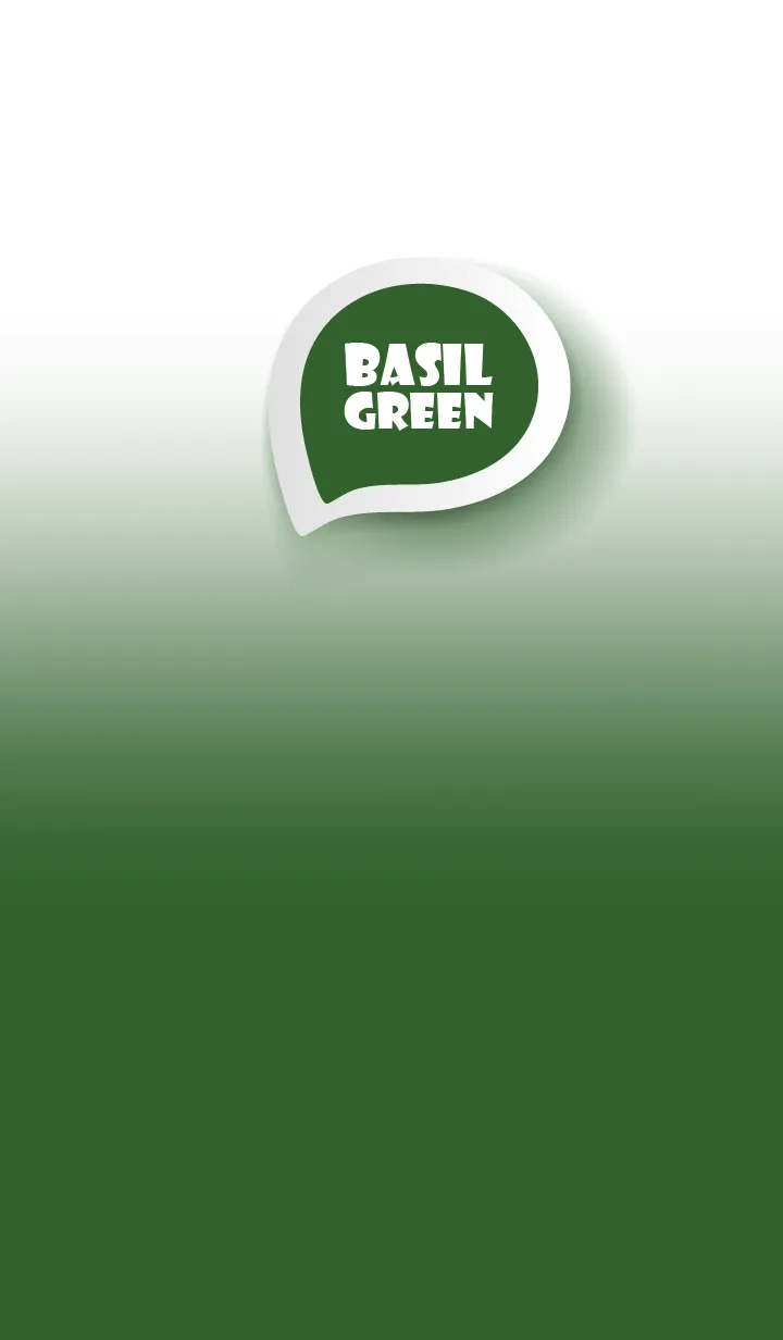 [LINE着せ替え] Basil Green on White Theme (JP)の画像1